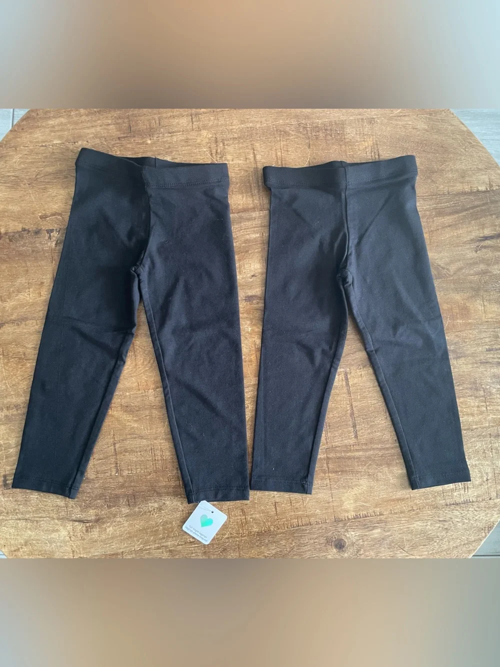 The Children's Place Black Full Length Leggings - 2 pack
